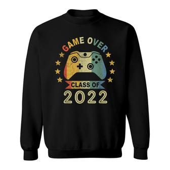 Game Over Class Of 2022 Graduation Funny Video Games Boys Sweatshirt - Thegiftio UK