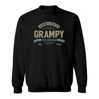 Genuine Grampy Top Great Gifts For Grandpa Fathers Day Men Sweatshirt - Seseable
