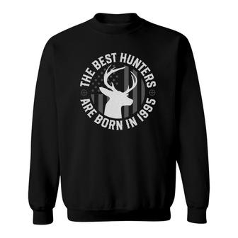 Gift For 26 Years Old Deer Hunter 1995 26Th Birthday Hunting Sweatshirt - Seseable