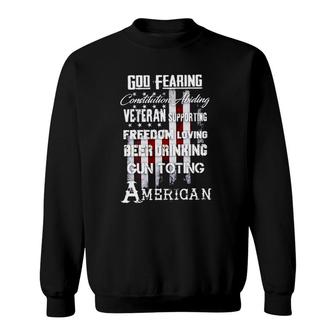 God Fearing American Vêtran 2022 Trend Sweatshirt - Thegiftio UK