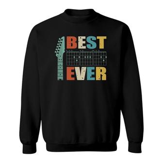 Guitarist Father Best Dad Ever D A D Chord Dad Gift Sweatshirt - Seseable