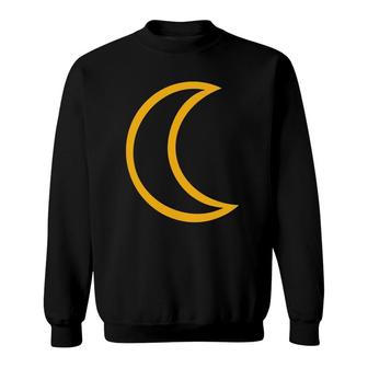 Half Moon Crescent Moon Sweatshirt | Mazezy