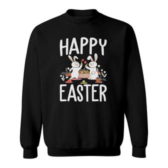 Happy Easter For Women Men Kids Boys Girls Easter Day Bunny Sweatshirt | Mazezy