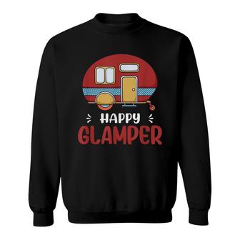 Happy Glamper Camping Hiking Camper Rv Sweatshirt - Thegiftio