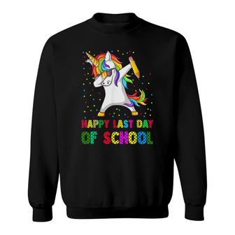 Happy Last Day Of School 2022 Teacher Student Cute Unicorn Sweatshirt - Seseable