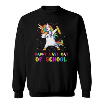 Happy Last Day Of School Teacher Student Grad Unicorn Sweatshirt - Seseable