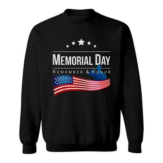 Honor And Remember Memorial Day Sweatshirt - Seseable