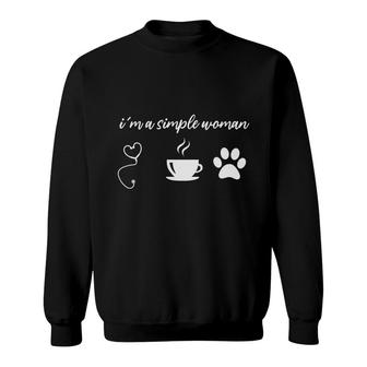I Âm Simple Woman Great Nurse Coffee Pet New 2022 Sweatshirt - Seseable