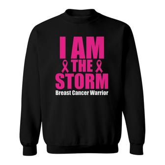I Am The Storm Breast Cancer Survivor Warrior Tee Sweatshirt | Mazezy