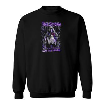 I Am The Storm Grim Reaper Women Sweatshirt - Thegiftio UK