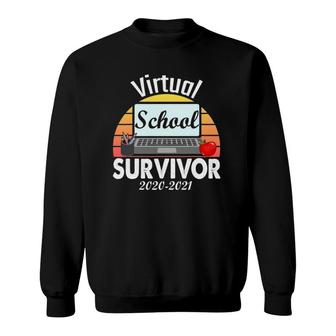 I Survived Virtual School 2021 Longest School Year Ever Sweatshirt - Seseable