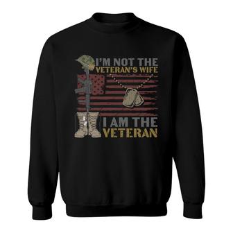 Im Not Theveteran 2022 Wife Army Impression Sweatshirt - Seseable