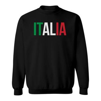 Italia Italy Italian Flag Sweatshirt - Seseable