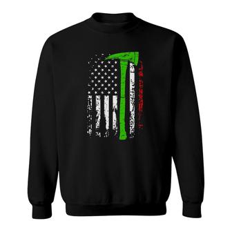 Italian Firefighter Italy Fireman American Flag Gift Sweatshirt - Seseable