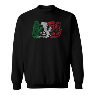 Italian Flag Design For A Italy Lover Sweatshirt - Seseable