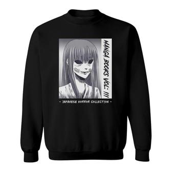 Japanese Horror Two Faces Yurei Bakemono Obake Version Sweatshirt | Mazezy UK