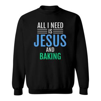 Jesus And Baking Christian Catholic Baker Tee Sweatshirt | Mazezy