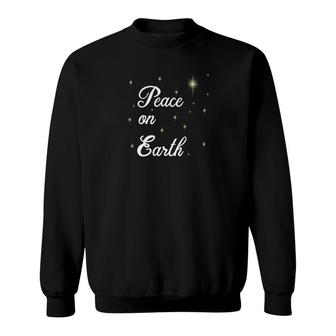 Jesus Peace On Earth Christmas Sweatshirt - Monsterry