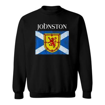 Johnston Clan Scottish Name Scotland Flag Sweatshirt | Mazezy AU
