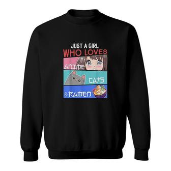 Just A Girl Who Loves Anime Sweatshirt - Monsterry