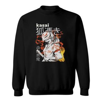 Kasai Kitsune Intelligent Fox Spirit Kawaii Anime Girl Sweatshirt - Thegiftio