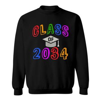 Kindergarten Graduation Year Class Of 2034 Grow Up With Me Sweatshirt - Seseable