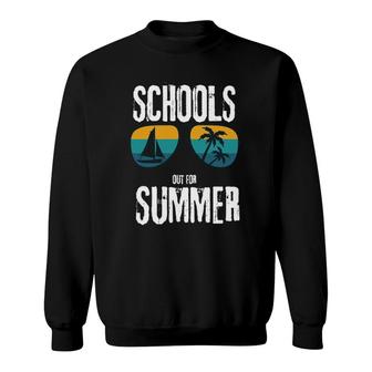Last Day Of School Retro Schools Out For Summer Sweatshirt - Seseable