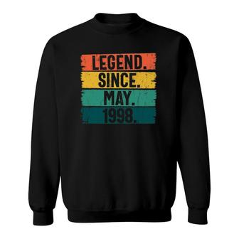 Legend Since May 1998 23Rd Birthday Gifts Funny 23 Years Old Sweatshirt - Seseable