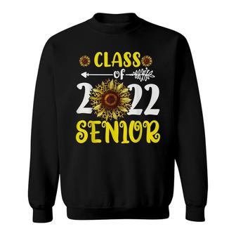 Leopard Sunflower Class Of 2022 Senior Graduation Graduated Sweatshirt - Seseable