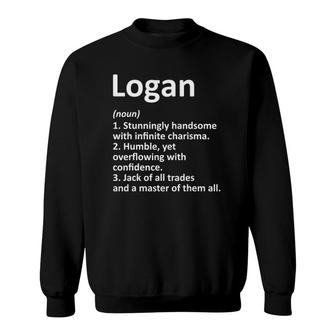 Logan Definition Personalized Name Funny Gift Idea Sweatshirt - Thegiftio UK