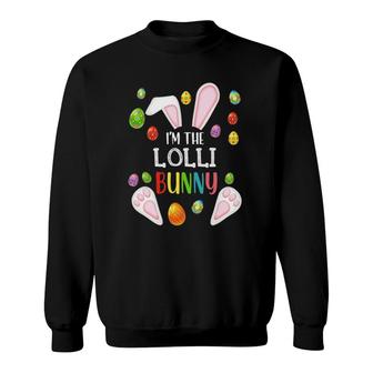 Lolli Easter Matching Family Party Egg Bunny Face Costume Sweatshirt - Seseable