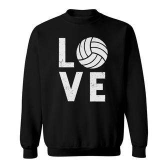 Love Volleyball Team Volleyball Sweatshirt | Mazezy