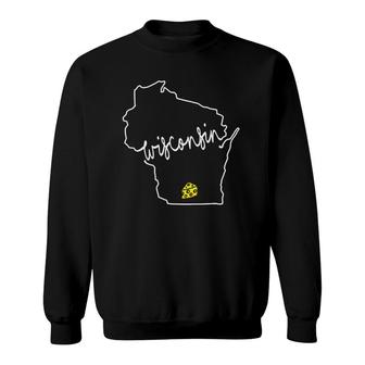 Madison Wisconsin Cheese Funny Wi Home State V2 Sweatshirt - Thegiftio