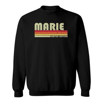 Marie Gift Name Personalized Retro Vintage 80S 90S Birthday Sweatshirt - Seseable