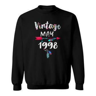 May Girls 1998 23Rd Birthday 23 Years Old Made In 1998 Ver2 Sweatshirt | Seseable CA
