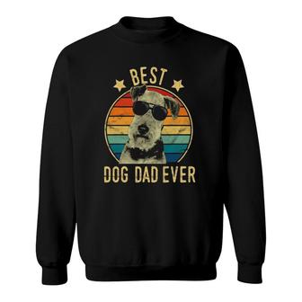 Mens Best Dog Dad Ever Airedale Terrier Fathers Day Gift Sweatshirt - Seseable