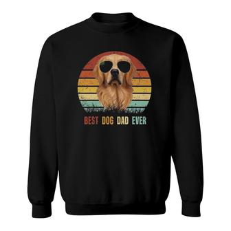 Mens Best Dog Dad Ever Golden Retrieverfathers Day Gifts Sweatshirt - Seseable