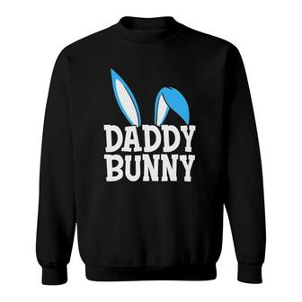 Mens Daddy Bunny Cute Easter Costume Dad Family Matching Sweatshirt - Seseable