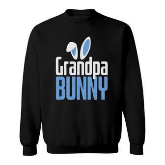 Mens Easter Grandpa Bunny Costume Funny Family Matching Easter Sweatshirt - Seseable