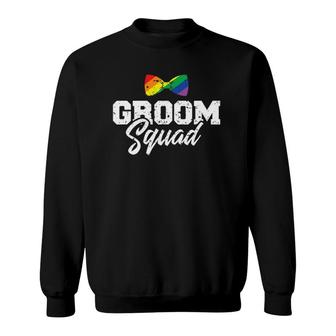 Mens Groom Squad Gay For Bachelor Party Sweatshirt | Mazezy