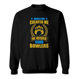 Mens I Am The Best Bowler Funny Bowling Sweatshirt | Mazezy