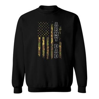 Mens Proud Army Dad T United States Usa Flag Father Sweatshirt - Seseable