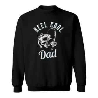 Mens Reel Cool Dad Fishing Pole Reel Rod Fish Fathers Day Gift Sweatshirt - Seseable