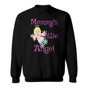 Mommys Little Angel Blonde Gurls Christmas Sweatshirt - Monsterry DE