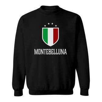 Montebelluna Italy Italian Flag Italia Sweatshirt - Seseable