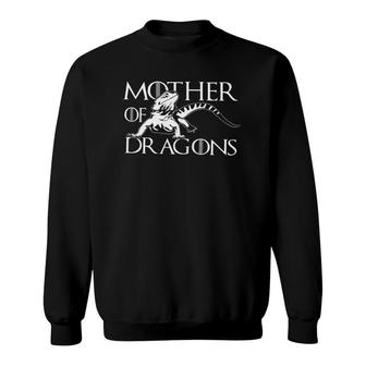 Mother Of Bearded Dragon Lovers Funny Mom Mommy Grandma Mama Sweatshirt - Seseable