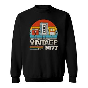 Music Tech Retro Vintage 44Th Birthday 44 Years Old Sweatshirt - Seseable