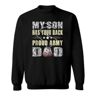 My Son Has Your Back - Military Father Proud Army Dad Gifts Zip Sweatshirt - Seseable