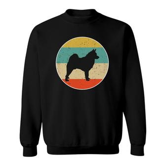 Norwegian Elkhound Dog Vintage Retro Sweatshirt | Mazezy