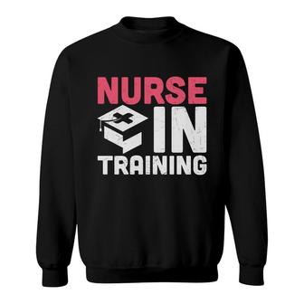 Nurse In Training Pink And White Great Graphic New 2022 Sweatshirt - Seseable